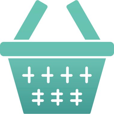 Alışveriş Sepeti simgesini, basit vektör çizim