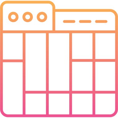 Takvim simgesi vektör illüstrasyonu