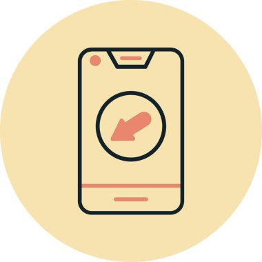 Modern simgenin vektör illüstrasyonu