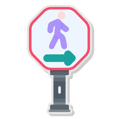 yol işareti vektör simgesi