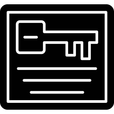 belge simgesi, vektör çizimi