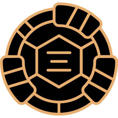 Kaplumbağa. Web simgesi basit illüstrasyon