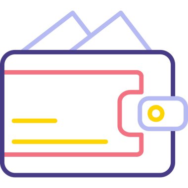 Kredi kartı vektör simgesi modern basit vektör illüstrasyonu