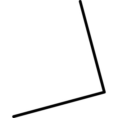 bir çizgi simgesinin siyah beyaz vektör tasarımı