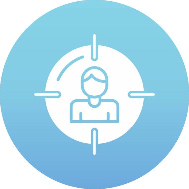 Bir kadın simgesinin vektör illüstrasyonu