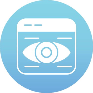 Göz simgesinin vektör illüstrasyonu