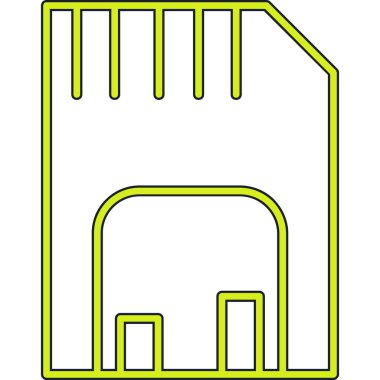 Basit vektör illüstrasyonu ofis inşasının modern illüstrasyonu