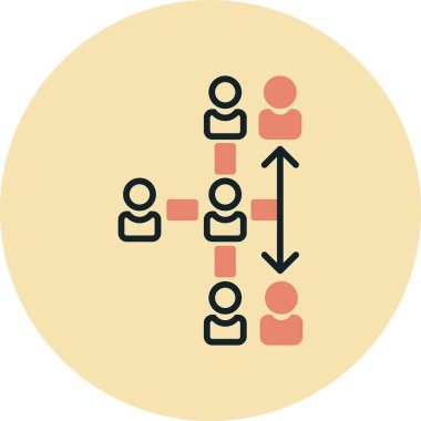 Modern insanların vektör illüstrasyonu
