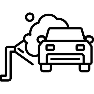 araba elektrikli araba simgesi, taslak biçimi