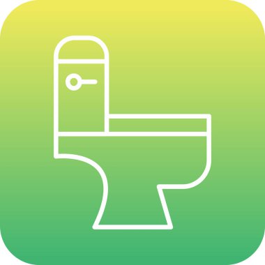 vektör tuvalet simgesi, vektör illüstrasyonu