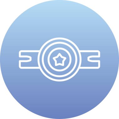 Madalya. Web simgesi basit illüstrasyon