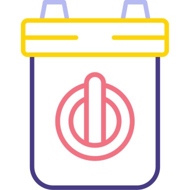 çanta simgesi vektör illüstrasyonu