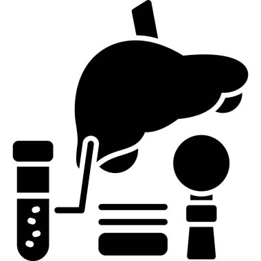 Karaciğer simgesinin vektör çizimi