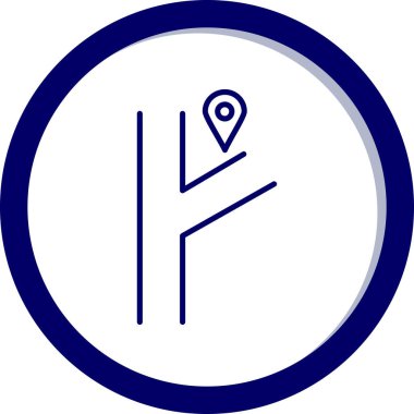 Harita işaretleyici vektör illüstrasyonuName