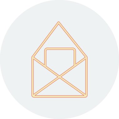 zarf simgesi vektör illüstrasyonu