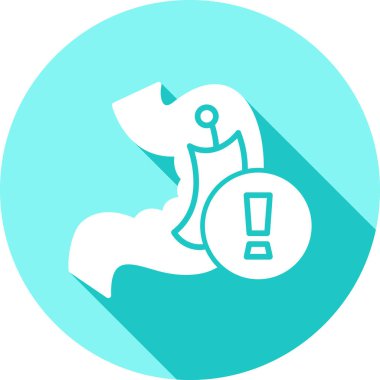 Bir köpek simgesinin vektör illüstrasyonu