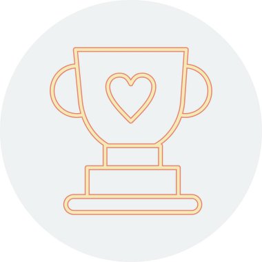 kupa ikonu vektör illüstrasyon grafik tasarımı