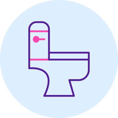 Tuvalet web simgesi, vektör çizim