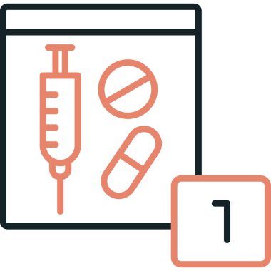 tıp web simgesi basit tasarım