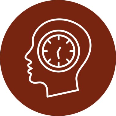 Saat simgesi, vektör illüstrasyonu