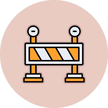 Yol simgesi vektör illüstrasyonu