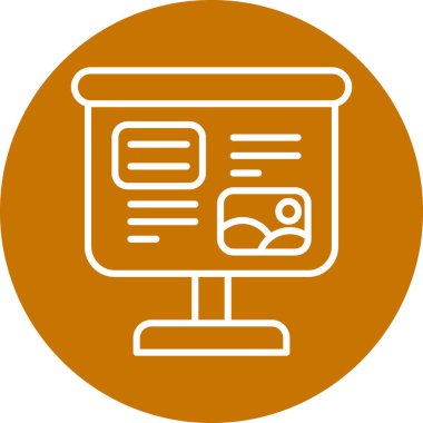 Modern bir simgenin vektör illüstrasyonu