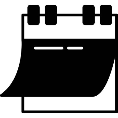 Takvim. Web simgesi basit illüstrasyon