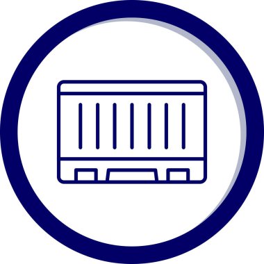 Araba motoru. Web simgesi basit illüstrasyon