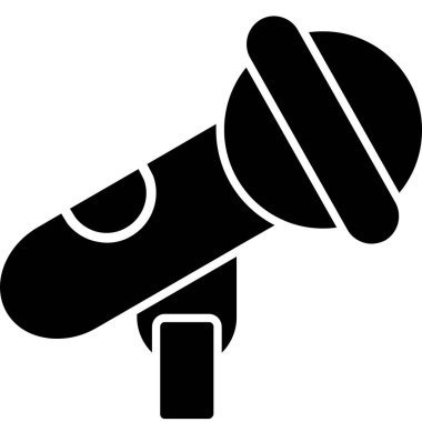 Megafon simgesi. Megafon vektör simgesi web için basit örnek