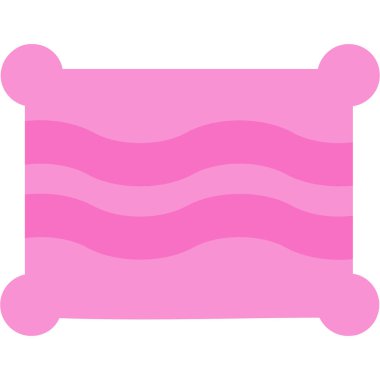 Şirin bir köpeğin pembe renk vektör çizimi