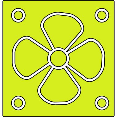 Sarı ve siyah geometrik şekillerin vektörü.