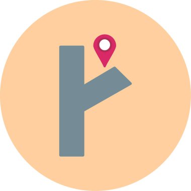 konum. Web simgesi basit illüstrasyon