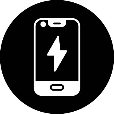 Mobil pil simgesi vektör çizim