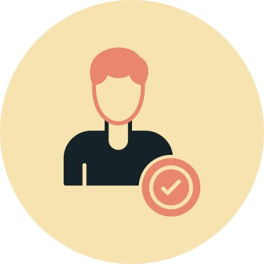 Bir kadın simgesinin vektör illüstrasyonu