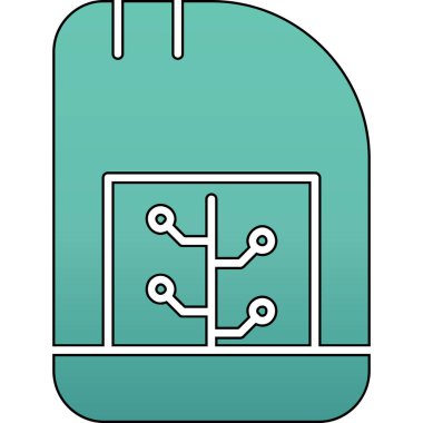 Modern b simgesinin vektör illüstrasyonu