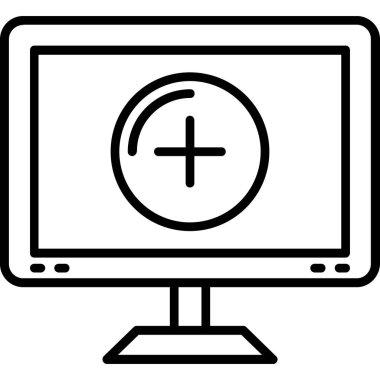 Bilgisayar ekranı. Basit tasarım