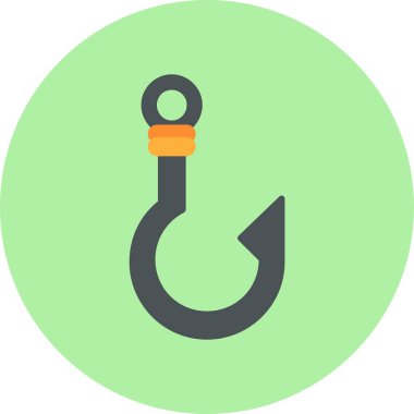 kanca renkli vektör simgesi