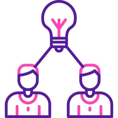 fikir simgesi, vektör illüstrasyonu