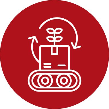 Bir noel ağacı simgesinin vektör illüstrasyonu