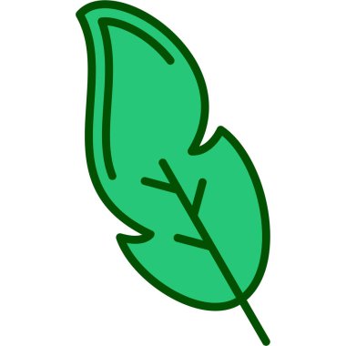 karikatür karalama dekoratif yaprak