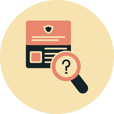 Passport web simgesi, vektör çizim