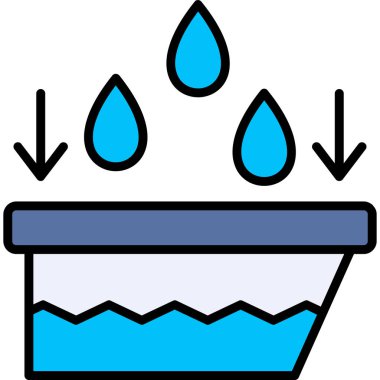 Su damlası. Web simgesi