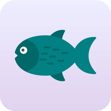 Şirin balık vektör simgesi tasarımı