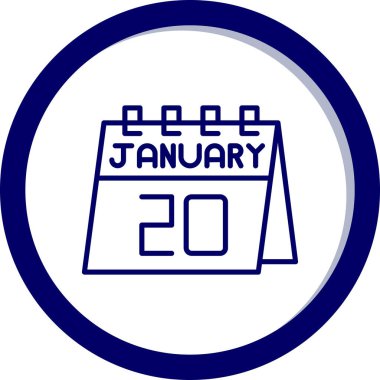 Takvim simgesinin vektör illüstrasyonu