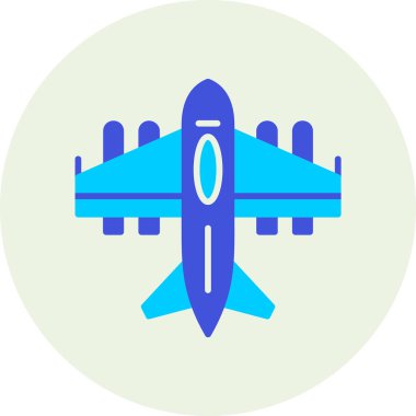 Uçak. Web simgesi basit illüstrasyon