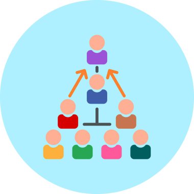 Bir grup insanın vektör çizimi