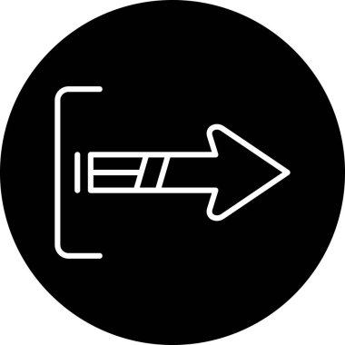 ok simgesinin vektör illüstrasyonu