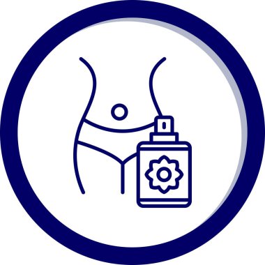 güzellik parfümü ikonu vektör illüstrasyonu