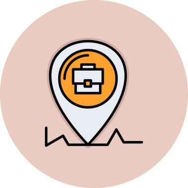 konum pin simgesi vektör illüstrasyon tasarımı