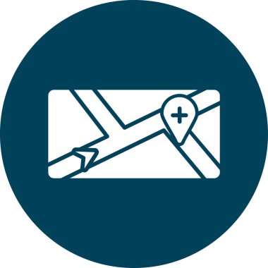 vektör konum haritası simgesi